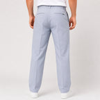 Men's Ice Blue Slim Fit Formal Trousers-3