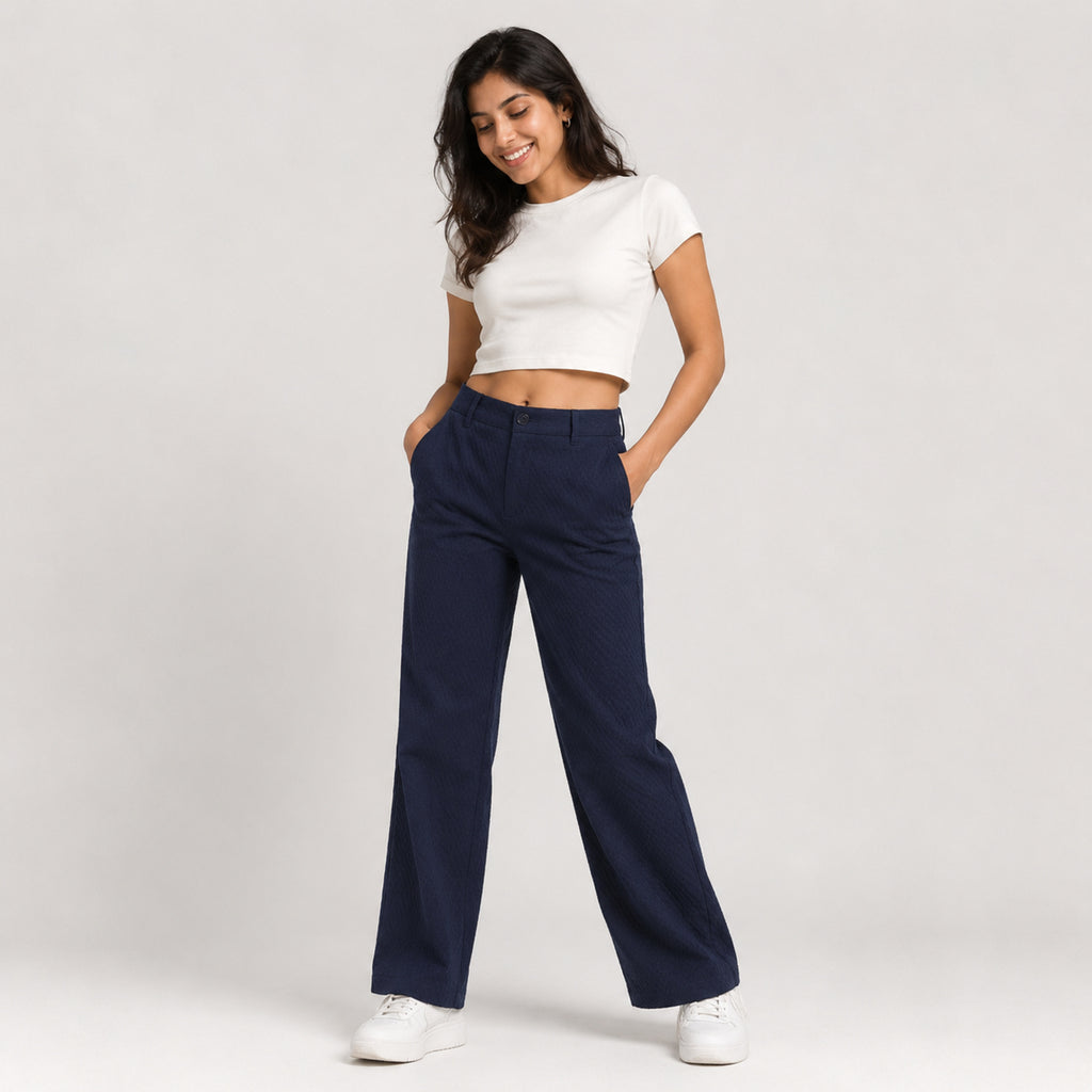 Women's Midnight Aura Tailored Trousers-2