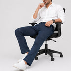 Men's Graphite Luxe Slim Fit Formal Trousers-1