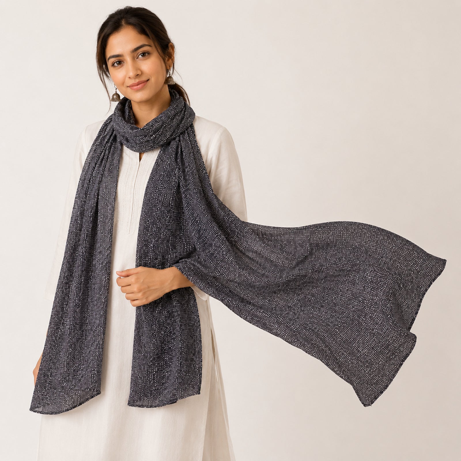 Women's Shimmer Knit Fashion Stole-1