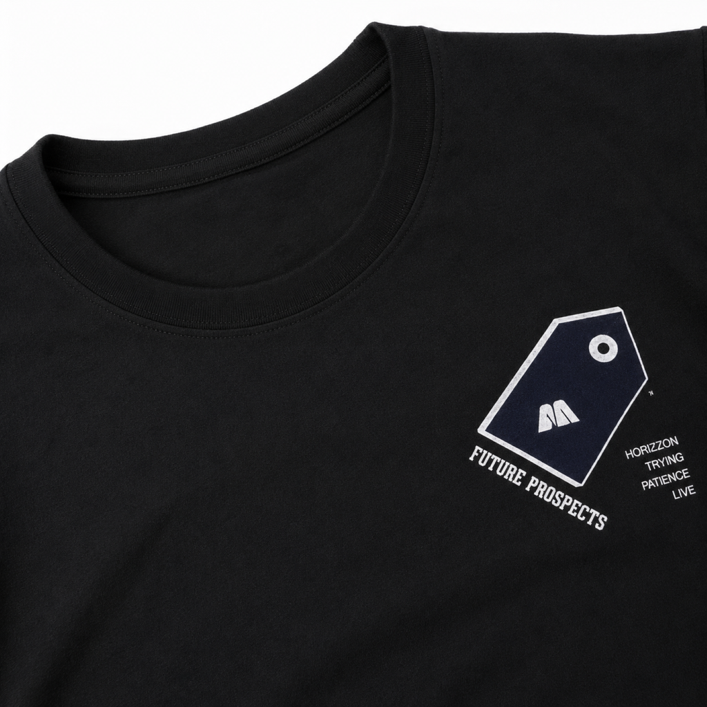 Men's Black Minimal Geometric Chest Print Crew Neck T-Shirt | Regular Fit Half Sleeve Casual Tee-4