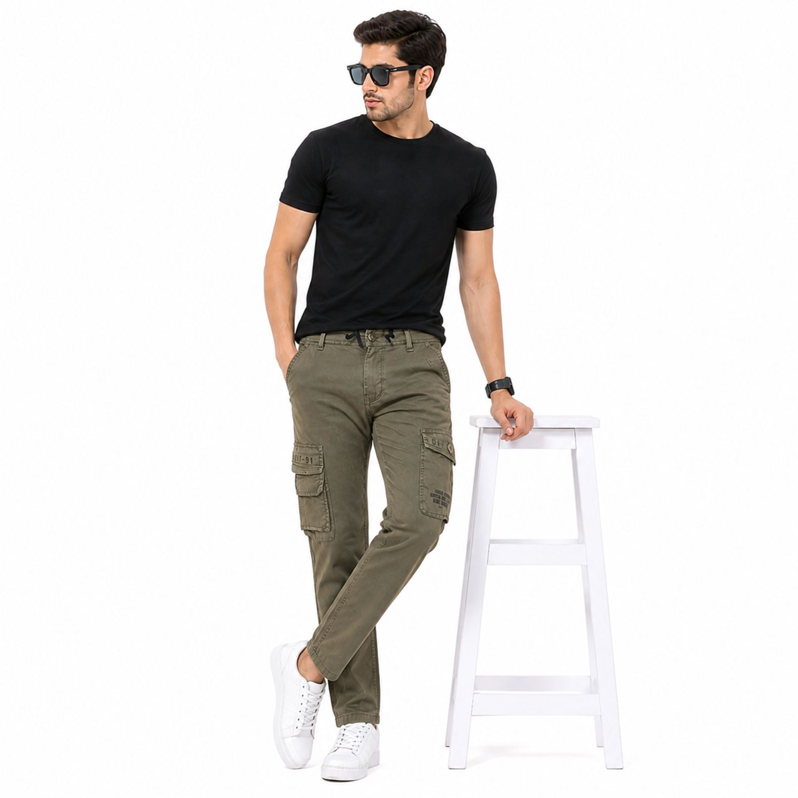Utility Slim-Fit Cargo Pants-2