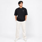 Men's Charcoal Essential Oversized T-Shirt-1