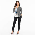 Parisian Chic Contrast Print Shirt-1