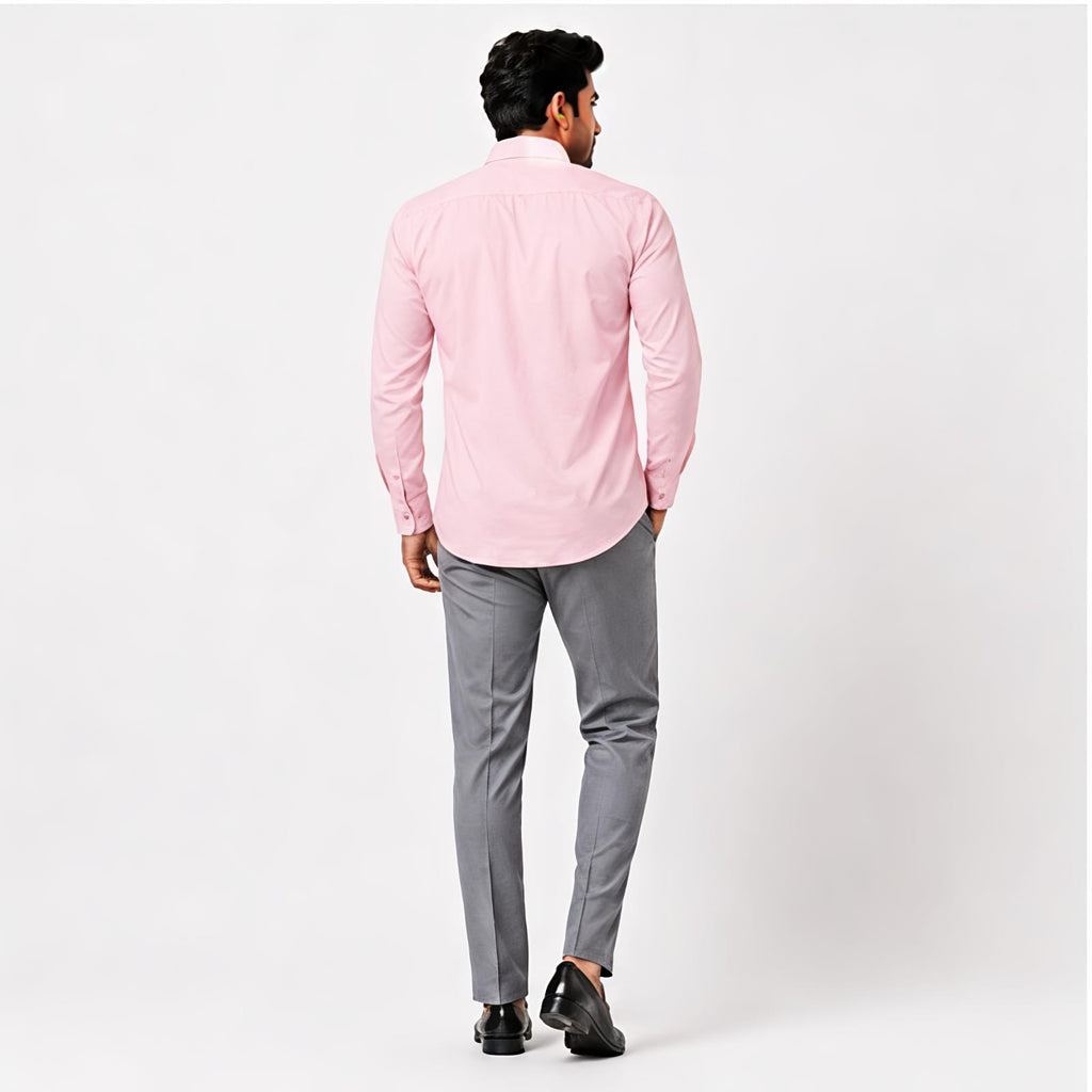 Men's Blush Pink Executive Office Formal Shirt-4