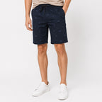 Men's Navy Blue Printed Casual Shorts-4