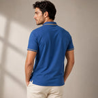 Men's Royal Blue Premium Polo T-Shirt-1