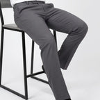 Men's Premium Dark Grey Formal Trousers-1