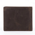 Men's Genuine Leather Roaring Lion Engraved Bi-Fold Wallet-3