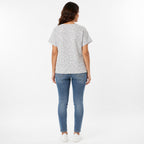 Women's Green Hope Graphic Round Neck Relaxed Fit T-Shirt | Casual Half Sleeve Printed Tee-4