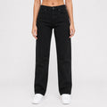 Women's Black Relaxed Fit Denim Jeans-1