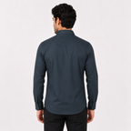 Men's Olive Green Embroidered Formal Shirt-3