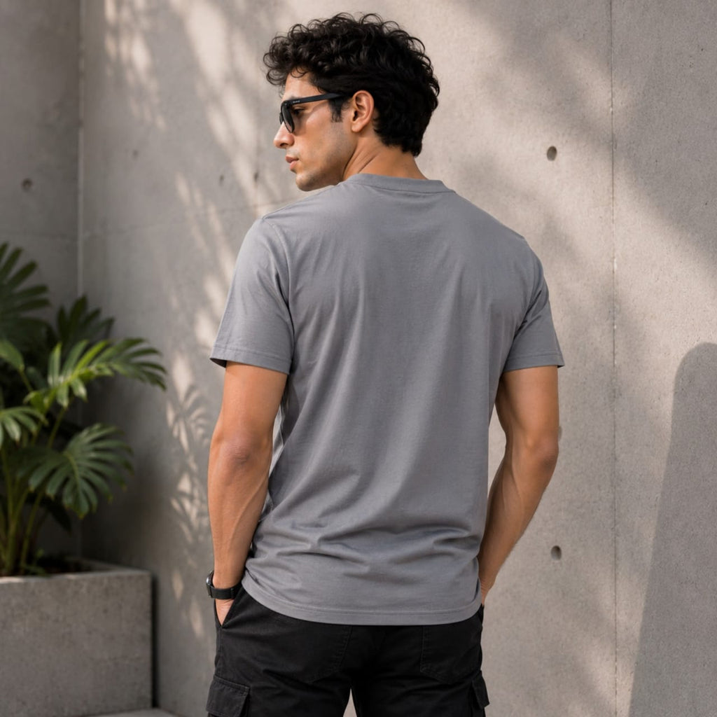 Men's Urban Slate Graphic Casual T-Shirt-1