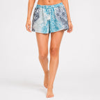 Women's Tie-Dye Printed Casual Shorts | Elastic Waist Drawstring Summer Lounge Shorts with Pockets-2
