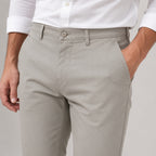 Men's Premium Ash Grey Slim Fit Formal Trousers-2