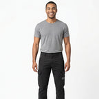 Men's Black Slim Fit Cargo Jogger Pants-4