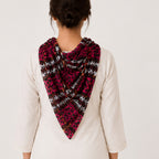 Women's Printed Hood Style Scarf Necklace-4