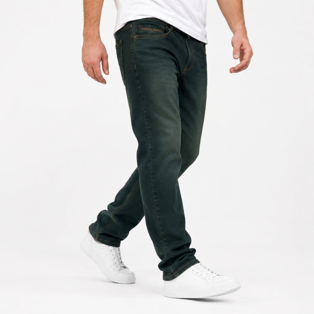 Men's Dark Wash Slim Fit Denim Jeans-1
