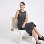 Midnight Sculpt Cut-Out Bodycon Midi Dress-2