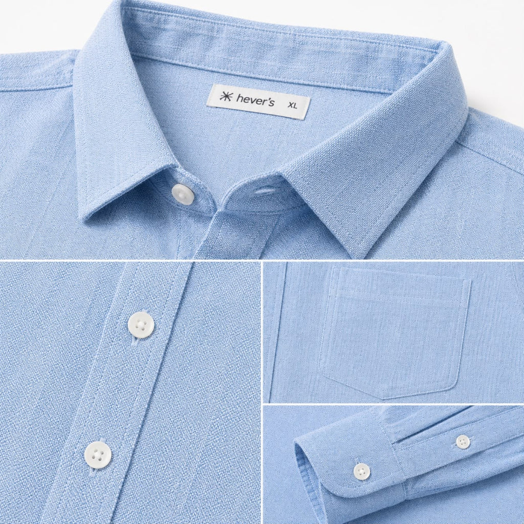 Men's Everyday Sky Blue Full-Sleeve Shirt-2
