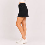 Women's Black Denim High-Waisted Mini Skirt-2