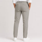Men's Premium Light Grey Slim Fit Formal Trousers-4