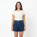 Women's Classic Blue Denim Shorts-1