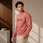 Men's Dusty Coral Statement Graphic Sweatshirt-2