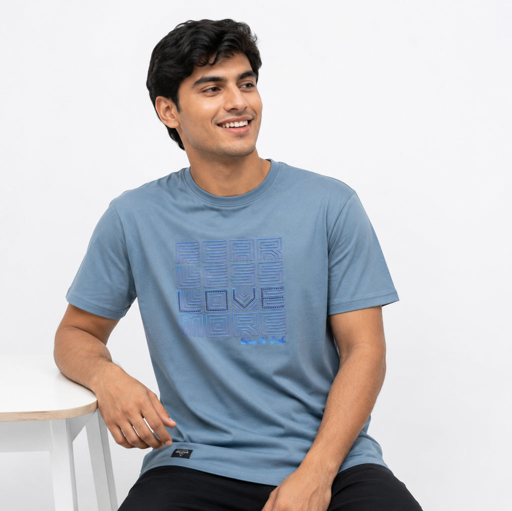 Men's Free Love Graphic Regular Fit T-Shirt-2
