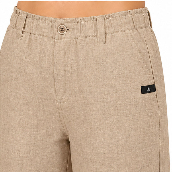 Women’s Beige Wide Leg Trousers -2