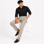 Men's Heritage Beige Tailored Dress Pants-3