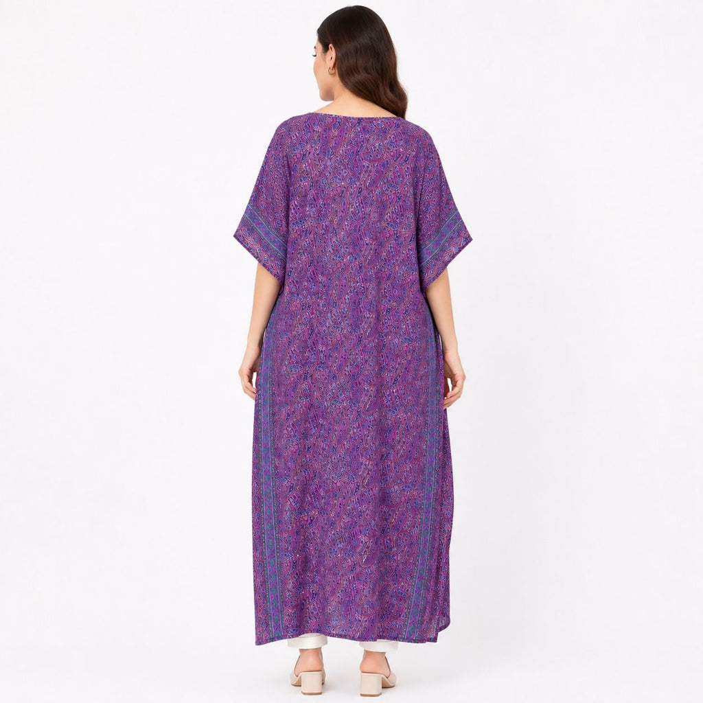 Women's Bohemian Chic Pink Floral Flare-Sleeve Crop Top and Maxi Skirt Set-4