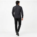 Men's Midnight Black Micro Pattern Formal Shirt-4