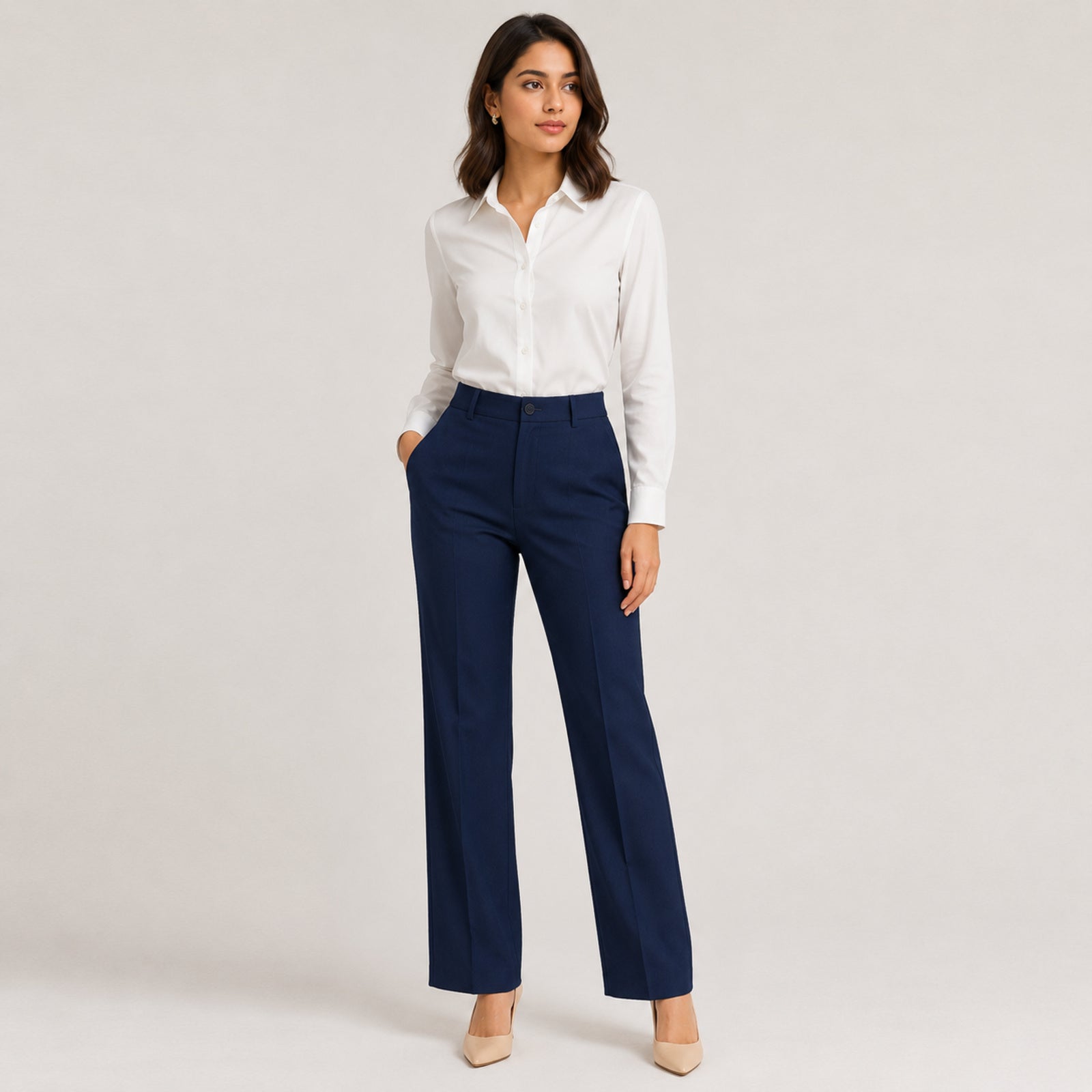 Women's Midnight Aura Tailored Trousers-1