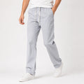 Men's Light Grey Relaxed Fit Drawstring Lounge Trousers-4