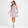Women's Floral Printed Sleeveless Summer Dress-1