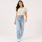Women's Tie-Dye Cropped T-Shirt-1