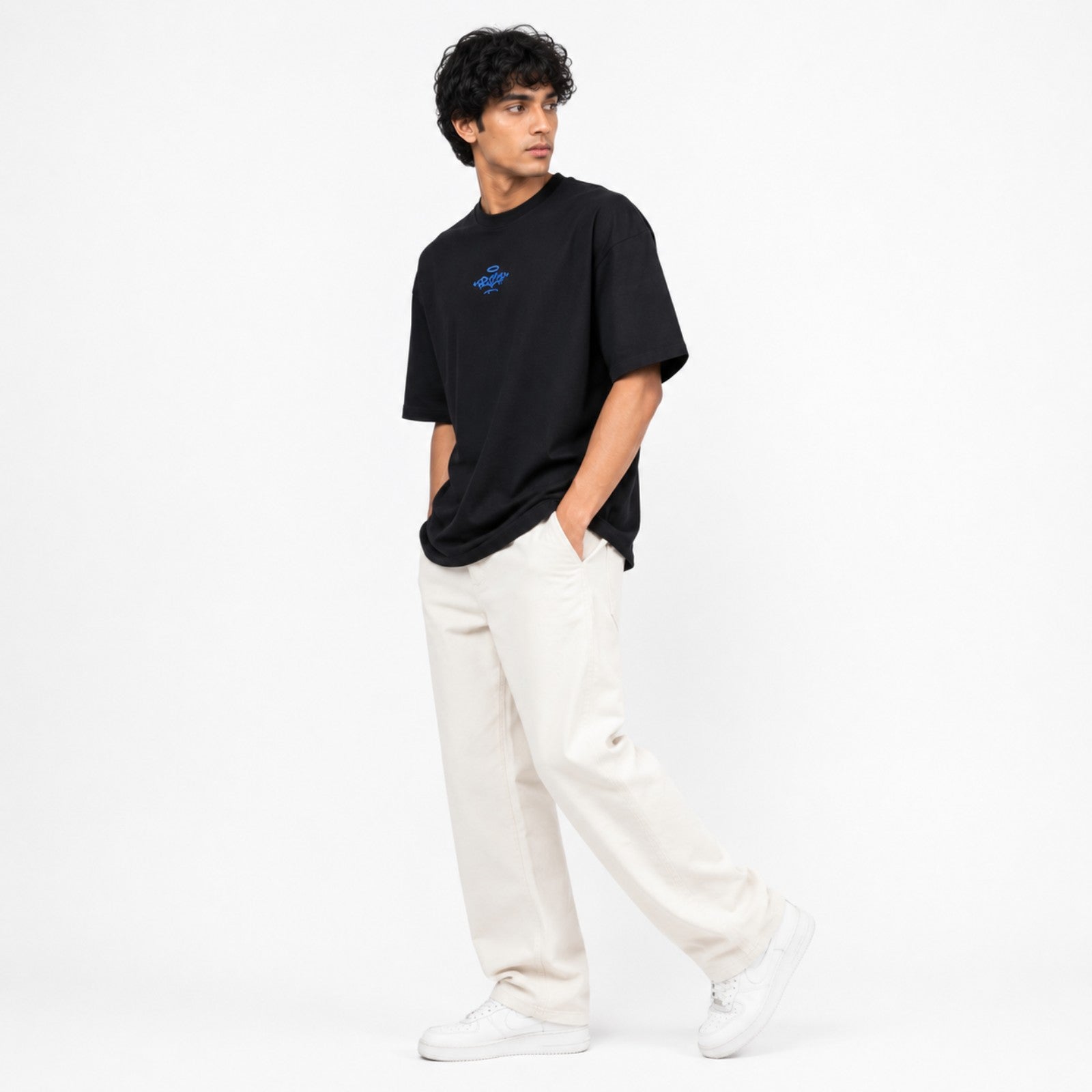 Men's Space Adventure Graphic Oversized T-Shirt-2