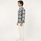 Blue Check Classic Men's Casual Shirt-2