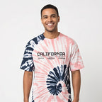 Men's California Tie-Dye Graphic Oversized T-Shirt-4