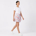 Blossom Breeze Floral Wrap Mini Skirt-2
