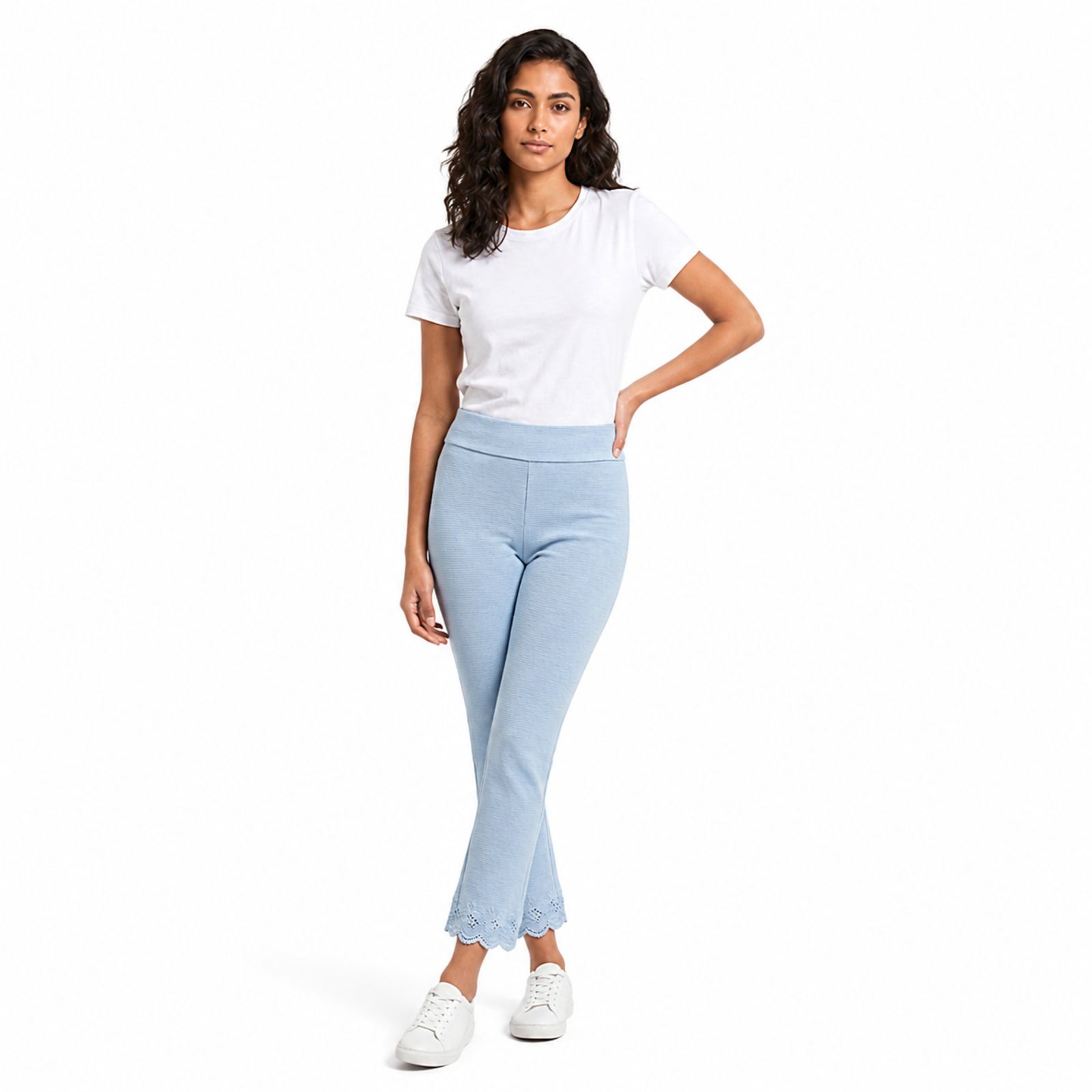 Pista Ribbed Flare Hem Pants-4
