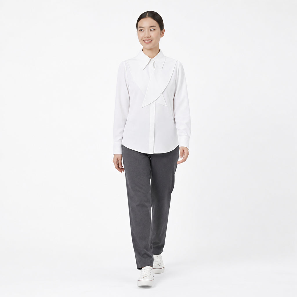 Ivory Structured Overlay Shirt-1