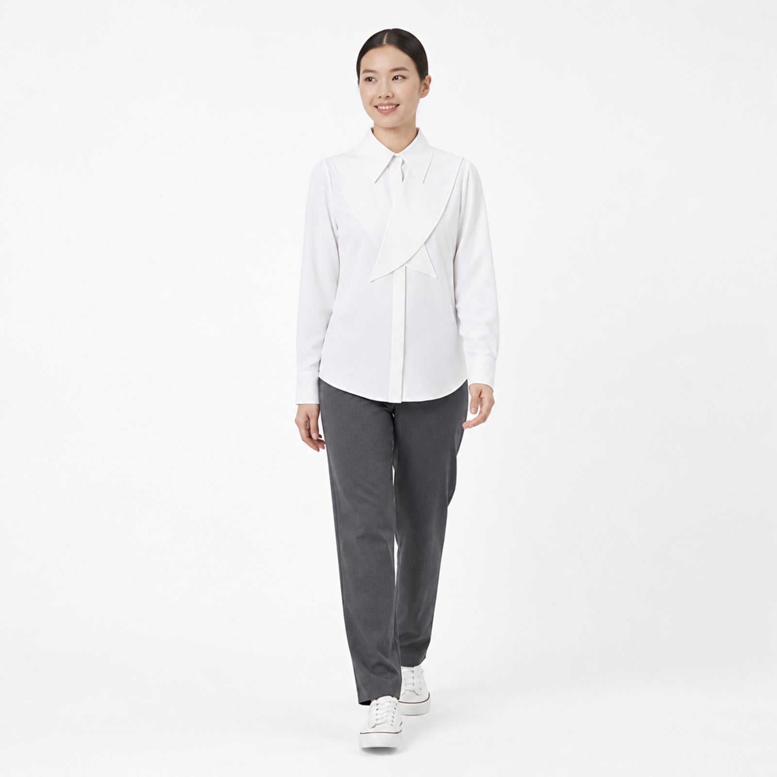 Ivory Structured Overlay Shirt-1