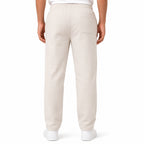 Men's Luxe Ivory Drawstring Smart Casual Trousers-1