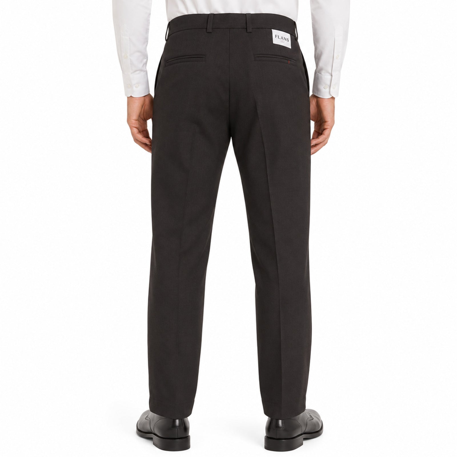 Men's Deep Charcoal Slim Fit Formal Trousers-4