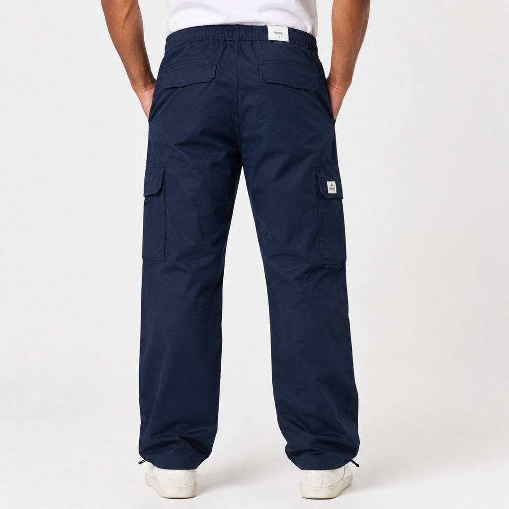 Men's Navy Blue Utility Cargo Jogger Pants-1