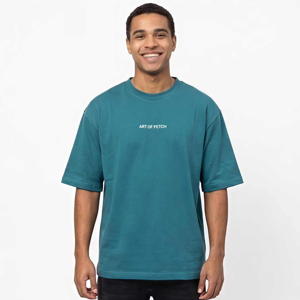 Men's Art of Fetch Oversized Graphic T-Shirt-4