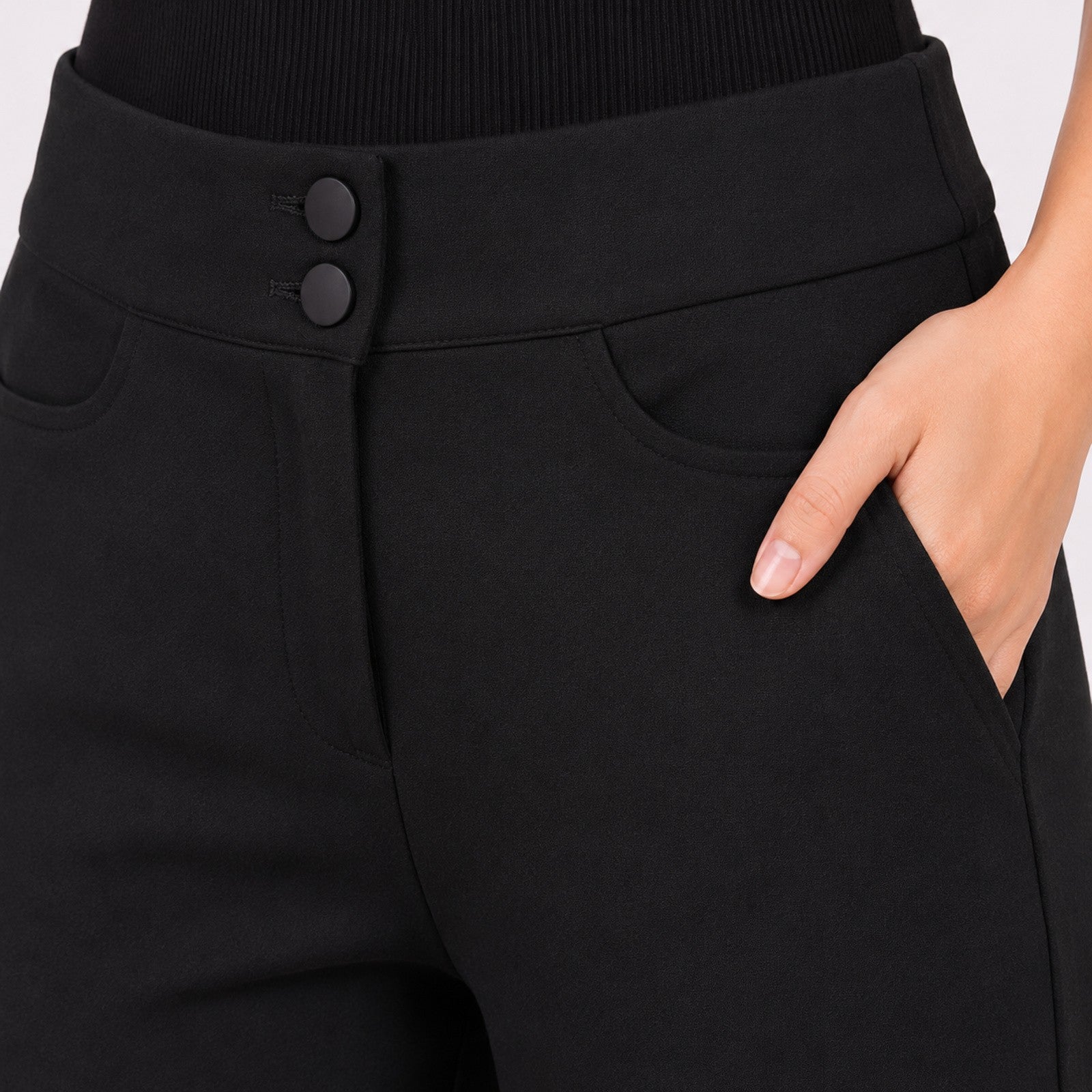 Women's Noir Edge Slim-Fit Trousers-3