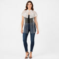 Women's White Lace Fringe Poncho-1